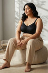 Zivame True Curv Padded Non Wired Full Coverage Minimiser Bra - Black — thumbnail 4