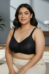Zivame True Curv Padded Non Wired Full Coverage Minimiser Bra - Black — thumbnail 5