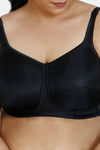 Zivame True Curv Padded Non Wired Full Coverage Minimiser Bra - Black — thumbnail 6
