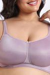 Zivame True Curv Padded Non Wired Full Coverage Minimiser Bra - Elderberry — thumbnail 4