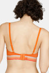 Zivame Urban Leisure Push-Up Wired Medium Coverage T-Shirt Bra - Apricot Orange — thumbnail 3