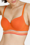 Zivame Urban Leisure Push-Up Wired Medium Coverage T-Shirt Bra - Apricot Orange — thumbnail 4