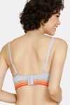Zivame Urban Leisure Push-Up Wired Medium Coverage T-Shirt Bra - Grey Melange — thumbnail 3