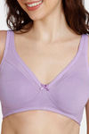 Zivame Double Layered Non Wired Full Coverage Post Breast Surgery Bra - Lavendula — thumbnail 4