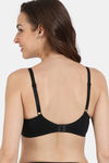 Zivame Padded Non Wired Full Coverage Post Breast Surgery Bra - Black — thumbnail 2