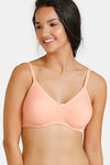 Zivame True Curv Double Layered Non Wired 3/4Th Coverage Super Support Bra - Peach Pearl — thumbnail 1