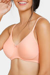 Zivame True Curv Double Layered Non Wired 3/4Th Coverage Super Support Bra - Peach Pearl — thumbnail 4
