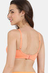 Zivame Double Layered Non Wired 3/4th Coverage Bra - Canteloupe — thumbnail 3