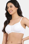 Zivame Double Layered Non Wired 3/4th Coverage Bra - White — thumbnail 4