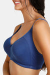 Zivame Double Layered Non Wired 3/4th Coverage Bra - Navy Peony — thumbnail 4