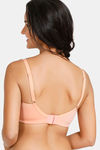 Zivame Double Layered Non Wired 3/4th Coverage Bra - Peach Pearl — thumbnail 3
