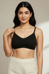Zivame Everyday Double Layered Non Wired 3/4th Coverage T-Shirt Bra - Black — thumbnail 2