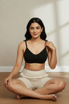 Zivame Everyday Double Layered Non Wired 3/4th Coverage T-Shirt Bra - Black — thumbnail 4