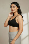 Zivame Everyday Double Layered Non Wired 3/4th Coverage T-Shirt Bra - Black — thumbnail 5