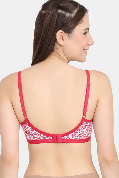 Zivame Everyday Double Layered Non Wired 3/4th Coverage T-Shirt Bra - Cerise — image 2