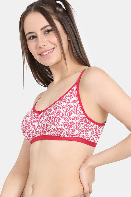 Zivame Everyday Double Layered Non Wired 3/4th Coverage T-Shirt Bra - Cerise — image 3
