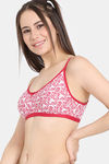 Zivame Everyday Double Layered Non Wired 3/4th Coverage T-Shirt Bra - Cerise — thumbnail 3