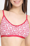 Zivame Everyday Double Layered Non Wired 3/4th Coverage T-Shirt Bra - Cerise — thumbnail 4