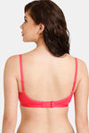 Zivame Everyday Double Layered Non Wired 3/4th Coverage T-Shirt Bra - Raspberry — thumbnail 2