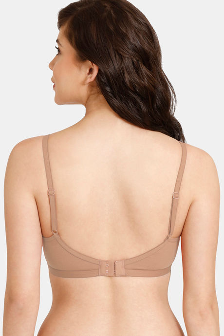 Zivame Everyday Double Layered Non Wired 3/4th Coverage T-Shirt Bra - Roebuck — image 3