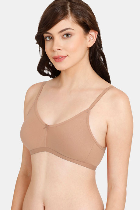 Zivame Everyday Double Layered Non Wired 3/4th Coverage T-Shirt Bra - Roebuck — image 4