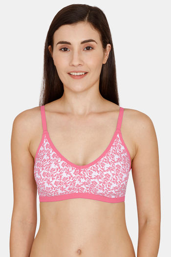 Buy Enamor Classique Fit T-Shirt Bra- Pink at Rs.395 online