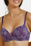 Zivame Twilight Bloom Padded Non Wired 3/4th Coverage T-Shirt Bra - Parachute Purple Pt — thumbnail 4