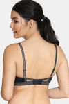 Zivame Shine & Shimmer Padded Non Wired 3/4th Coverage T-Shirt Bra - Anthracite — thumbnail 2