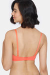 Zivame Beautiful Basics Padded Non Wired 3/4Th Coverage T-Shirt Bra - Emberglow — thumbnail 3