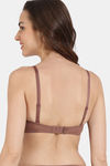 Zivame Beautiful Basics Padded Non Wired 3/4Th Coverage T-Shirt Bra - Nutmeg — thumbnail 3