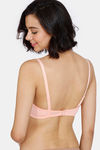 Zivame Beautiful Basics Padded Non Wired 3/4Th Coverage T-Shirt Bra - Peach Pearl — thumbnail 3