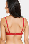 Zivame Push-Up Wired Medium Coverage Bra - Sundried Tomato — thumbnail 3
