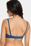 Zivame Push-Up Wired Medium Coverage Bra - Navy Peony — thumbnail 2