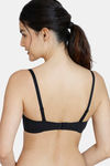 Zivame Beautiful Basics Padded Non Wired 3/4Th Coverage T-Shirt Bra - Anthracite — thumbnail 3