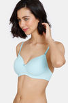 Zivame Beautiful Basics Padded Non Wired 3/4Th Coverage T-Shirt Bra - Atomizer — thumbnail 4