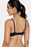 Zivame Beautiful Basics Padded Non Wired 3/4th Coverage T-Shirt Bra - Black — thumbnail 3