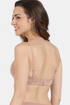 Zivame Beautiful Basics Padded Non Wired 3/4th Coverage T-Shirt Bra - Roebuck — thumbnail 3