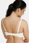 Zivame Beautiful Basics Padded Non Wired 3/4th Coverage T-Shirt Bra - White — thumbnail 3