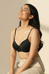 Zivame Padded Wired 3/4Th Coverage T-Shirt Bra - Anthracite — thumbnail 1