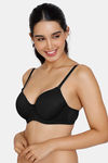 Zivame Padded Wired 3/4Th Coverage T-Shirt Bra - Anthracite — thumbnail 3