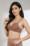 Zivame Padded Wired 3/4Th Coverage T-Shirt Bra - Nutmeg — thumbnail 4