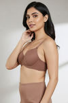 Zivame Padded Wired 3/4Th Coverage T-Shirt Bra - Nutmeg — thumbnail 6