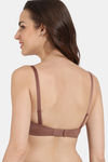 Zivame Padded Wired 3/4Th Coverage T-Shirt Bra - Nutmeg2 — thumbnail 3