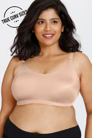 Buy Triumph Single Layered Non Wired Full Coverage Minimiser Bra - Purple  at Rs.809 online