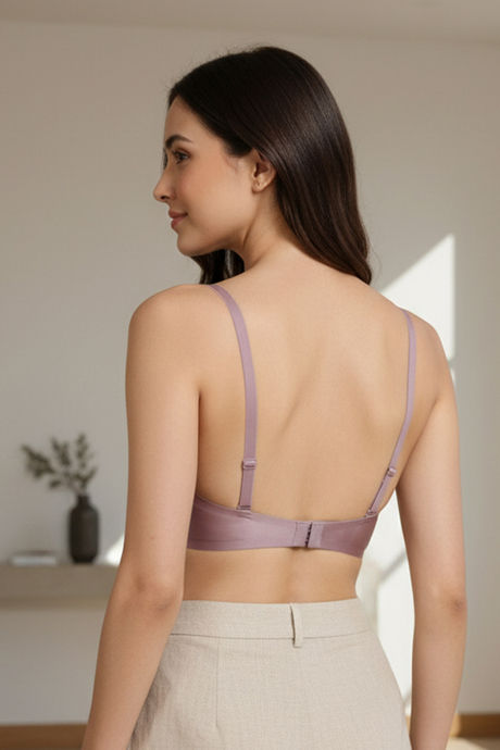 Zivame Miracle Padded Non Wired Full Coverage T-Shirt Bra - Elderberry — image 4