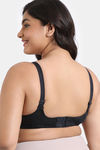Zivame True Curv Lightly Lined Padded Non Wired Full Coverage Super Support Spacer Bra - Anthracite — thumbnail 2