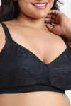 Zivame True Curv Lightly Lined Padded Non Wired Full Coverage Super Support Spacer Bra - Anthracite — thumbnail 4