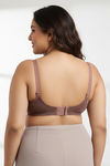 Zivame True Curv Lightly Lined Padded Non Wired Full Coverage Super Support Spacer Bra - Nutmeg — thumbnail 2