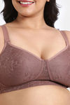 Zivame True Curv Lightly Lined Padded Non Wired Full Coverage Super Support Spacer Bra - Nutmeg — thumbnail 5