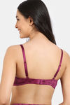 Zivame Rose Blush Vows Padded Wired 3/4Th Coverage Lace Bra - Rhododendron — thumbnail 2